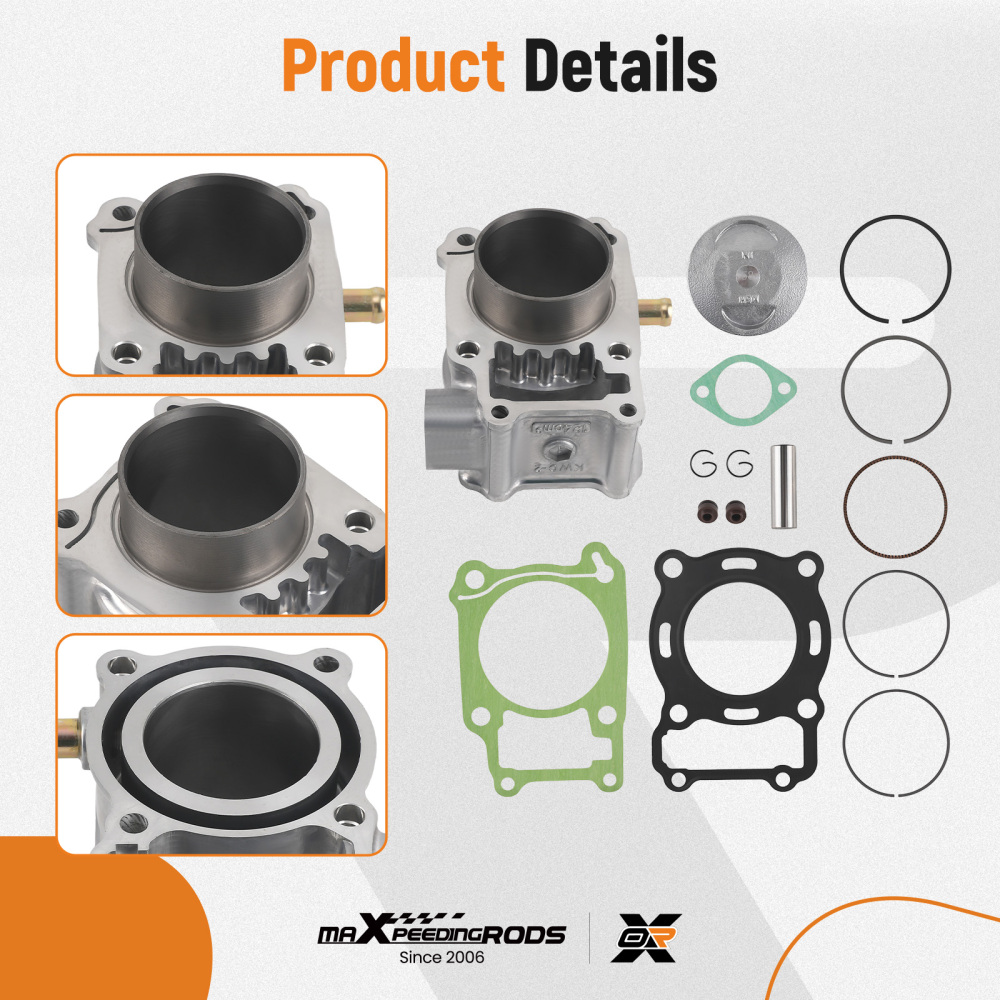 Kit Cilindro Pistone 58mm 124cc compatibile per Honda CBR125R 2004-2017 FS125 Sonic 01-2008