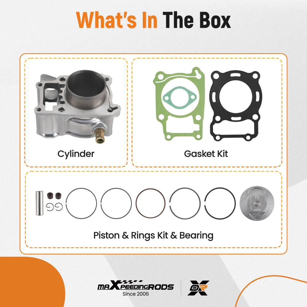 58MM Complete Cylinder Barrel Piston Kit compatible for Honda CBR 125 CBR125 R 2004-17