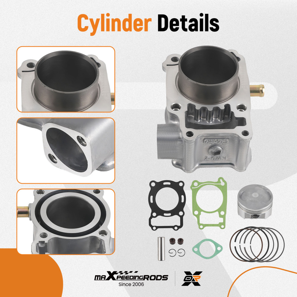 58MM Complete Cylinder Barrel Piston Kit compatible for Honda CBR 125 CBR125 R 2004-17