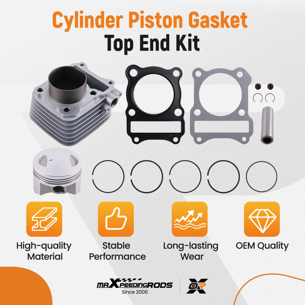 Kit Cilindro Pistone 62mm compatibile per Suzuki DR 125 GN 125 EN 125 GS 125 compatibile per Kreidler 125