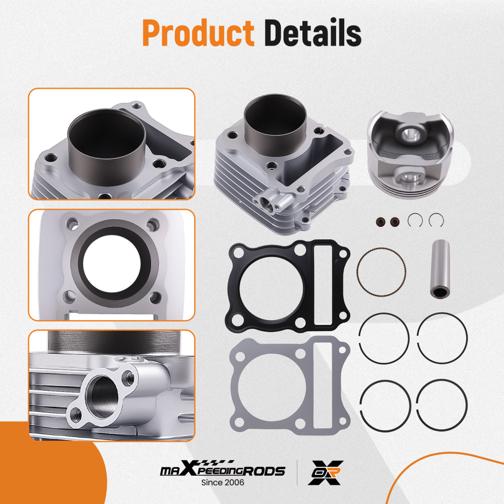 Kit Cilindro Pistone 62mm compatibile per Suzuki DR 125 GN 125 EN 125 GS 125 compatibile per Kreidler 125