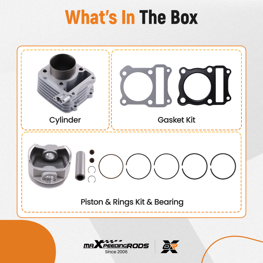 Kit Cilindro Pistone 62mm compatibile per Suzuki DR 125 GN 125 EN 125 GS 125 compatibile per Kreidler 125