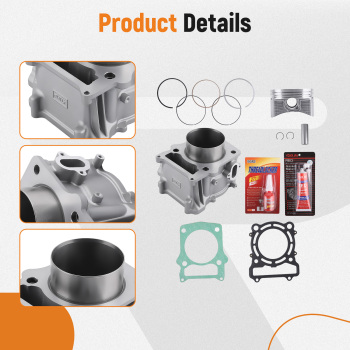 Cylinder Piston Gasket Top End Rebuild Kit For HiSun UTV ATV 500 HS YS compatible for MASSIMO