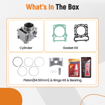 Cylinder Piston Gasket Top End Rebuild Kit For HiSun UTV ATV 500 HS YS compatible for MASSIMO