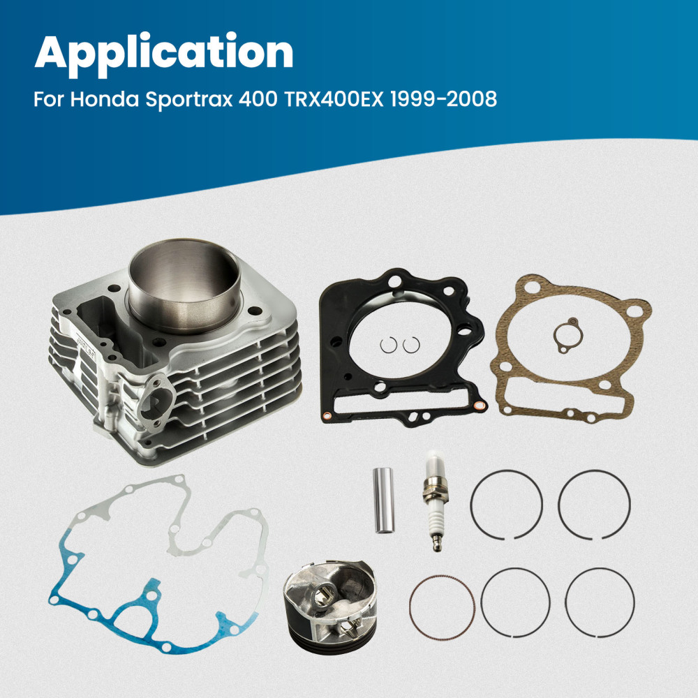 Cylinder Piston Head Gasket Kit compatible for Honda Sportrax TRX400EX / Compatible for Honda XR 400R