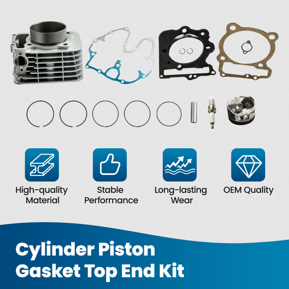 Cylinder Piston Head Gasket Kit compatible for Honda Sportrax TRX400EX / Compatible for Honda XR 400R