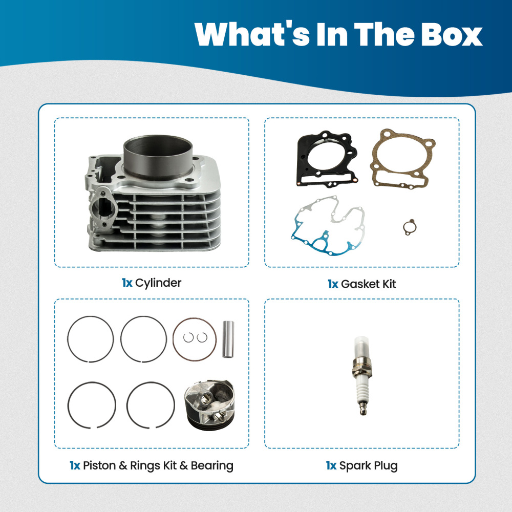Cylinder Piston Head Gasket Kit compatible for Honda Sportrax TRX400EX / Compatible for Honda XR 400R