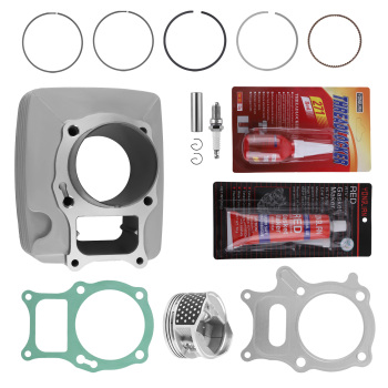 Cylinder Jug Piston Top End Kit compatible for Honda TRX250EX 250X Recon 250 72mm Big Bore
