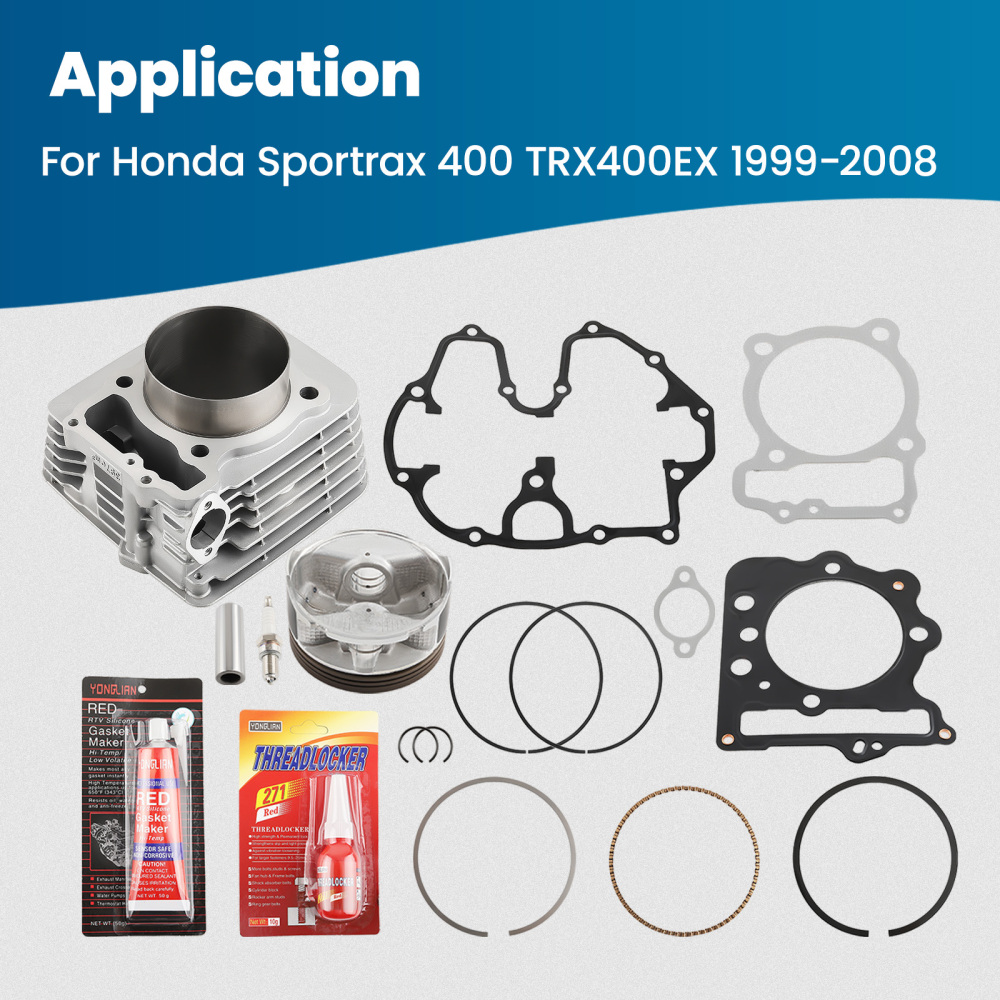 440cc Big Bore Cylinder Piston Kit compatible for Honda Sportrax 400 TRX400EX 2x4 1999-2008