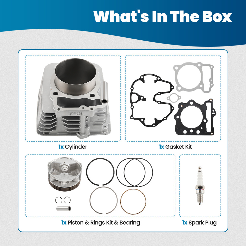 440cc Big Bore Cylinder Piston Kit compatible for Honda Sportrax 400 TRX400EX 2x4 1999-2008