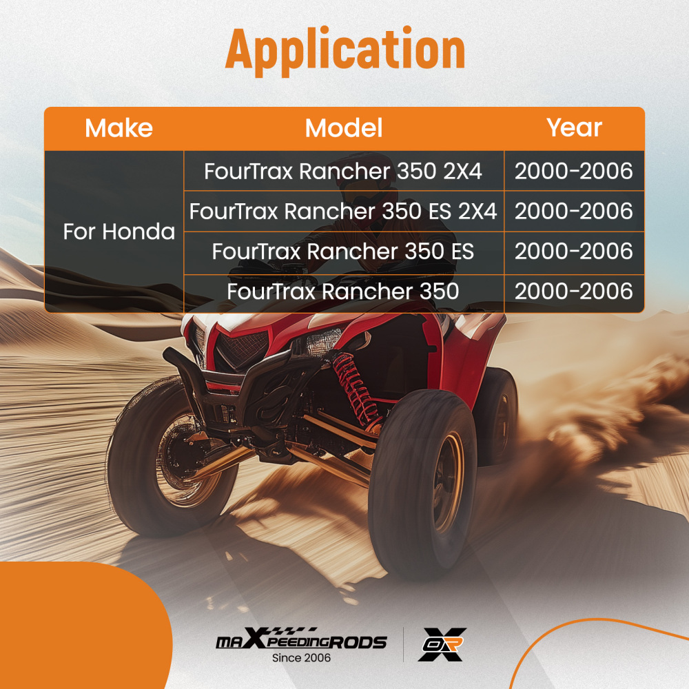 Cylinder Piston Gaskets Top End Rebuild Kit compatible for Honda Rancher TRX350 00-2006