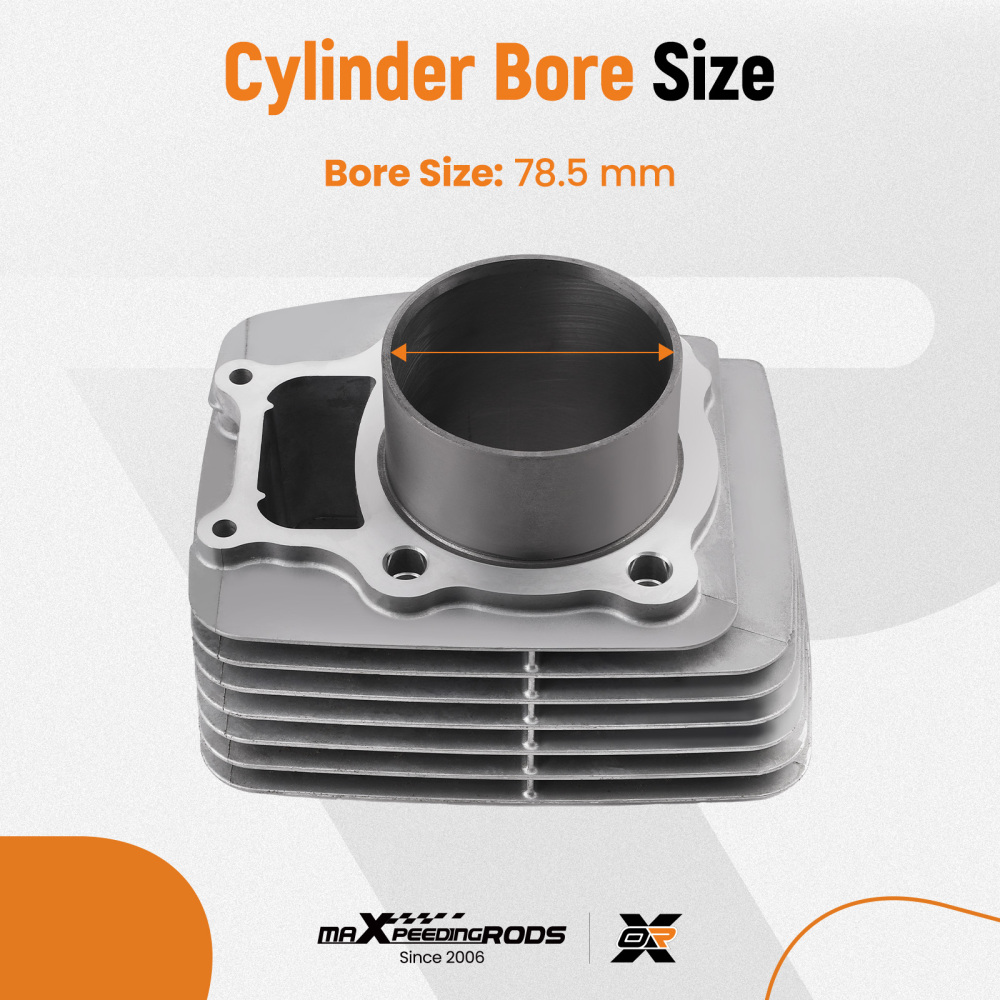 Cylinder Piston Gaskets Top End Rebuild Kit compatible for Honda Rancher TRX350 00-2006