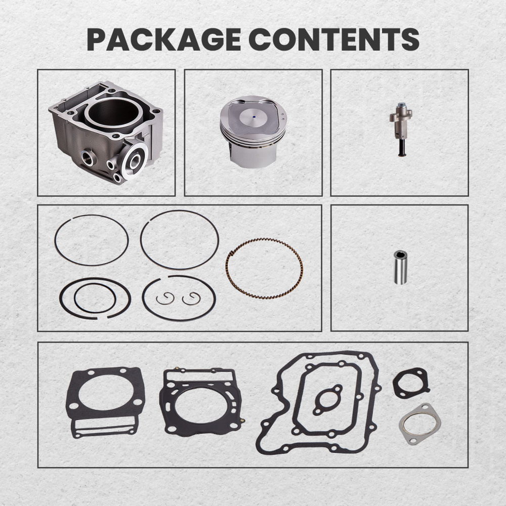 Compatible for Polaris Ranger 500 Cylinder Piston Gasket Top End Kit 1999 2000 2001-2013