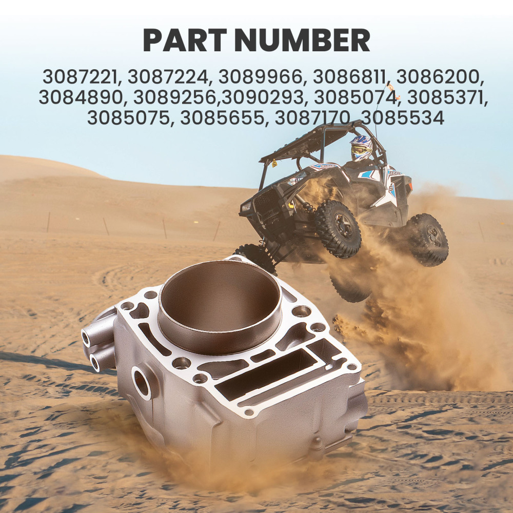 Compatible for Polaris Ranger 500 Cylinder Piston Gasket Top End Kit 1999 2000 2001-2013