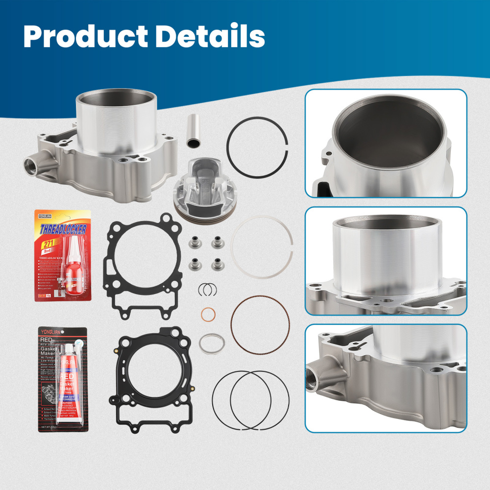99mm Cylinder Piston Top End Kit compatible for Polaris Ranger compatible for Sportsman 570 2014-2022