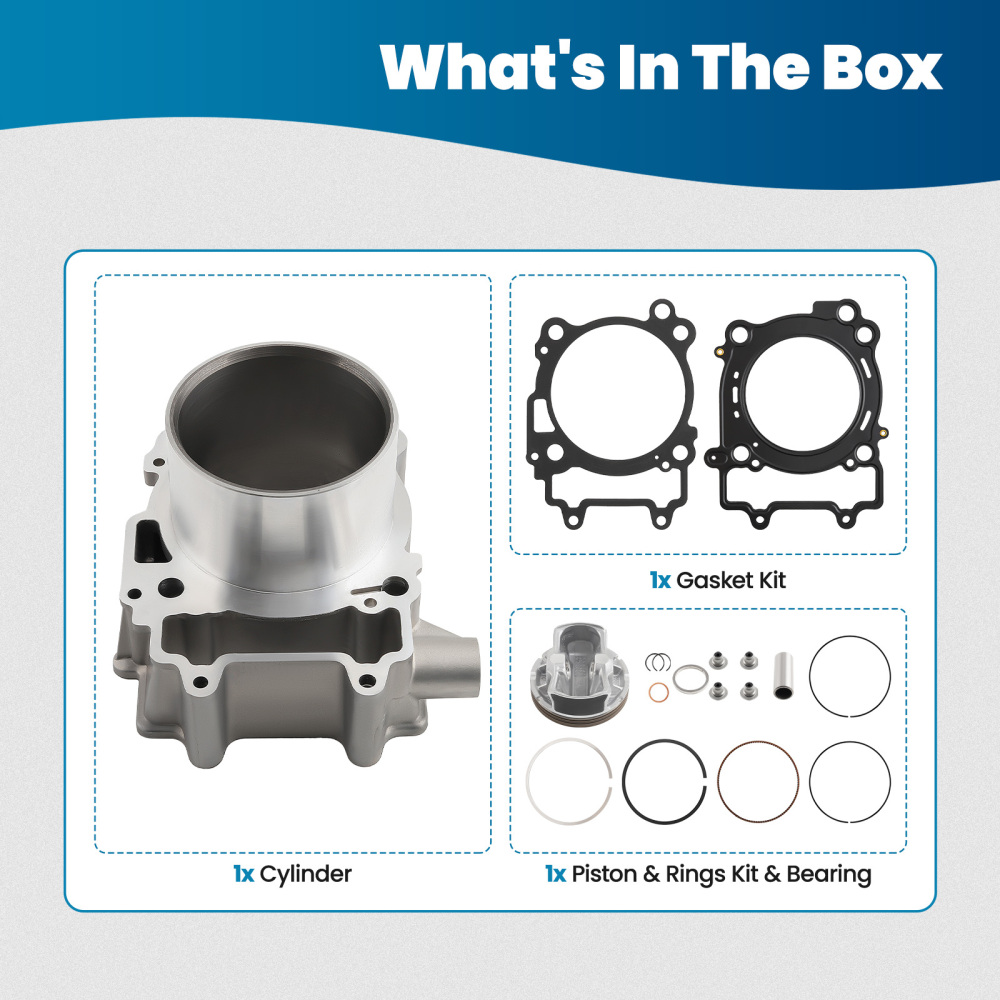 99mm Cylinder Piston Top End Kit compatible for Polaris Ranger compatible for Sportsman 570 2014-2022
