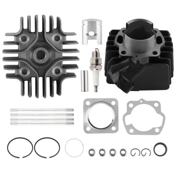 49ccm Cylinder Piston Top End Kit Compatible with Suzuki JR50 / LT A50 / LT 50 / WZ50 1978–2006