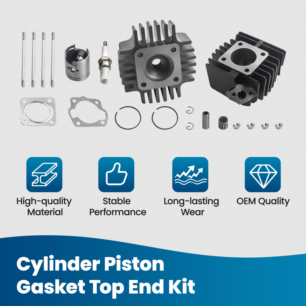 Per kit compatibile per SUZUKI LT A50 Kit guarnizioni pistone anello cilindro set fine 2002 2002 - 05