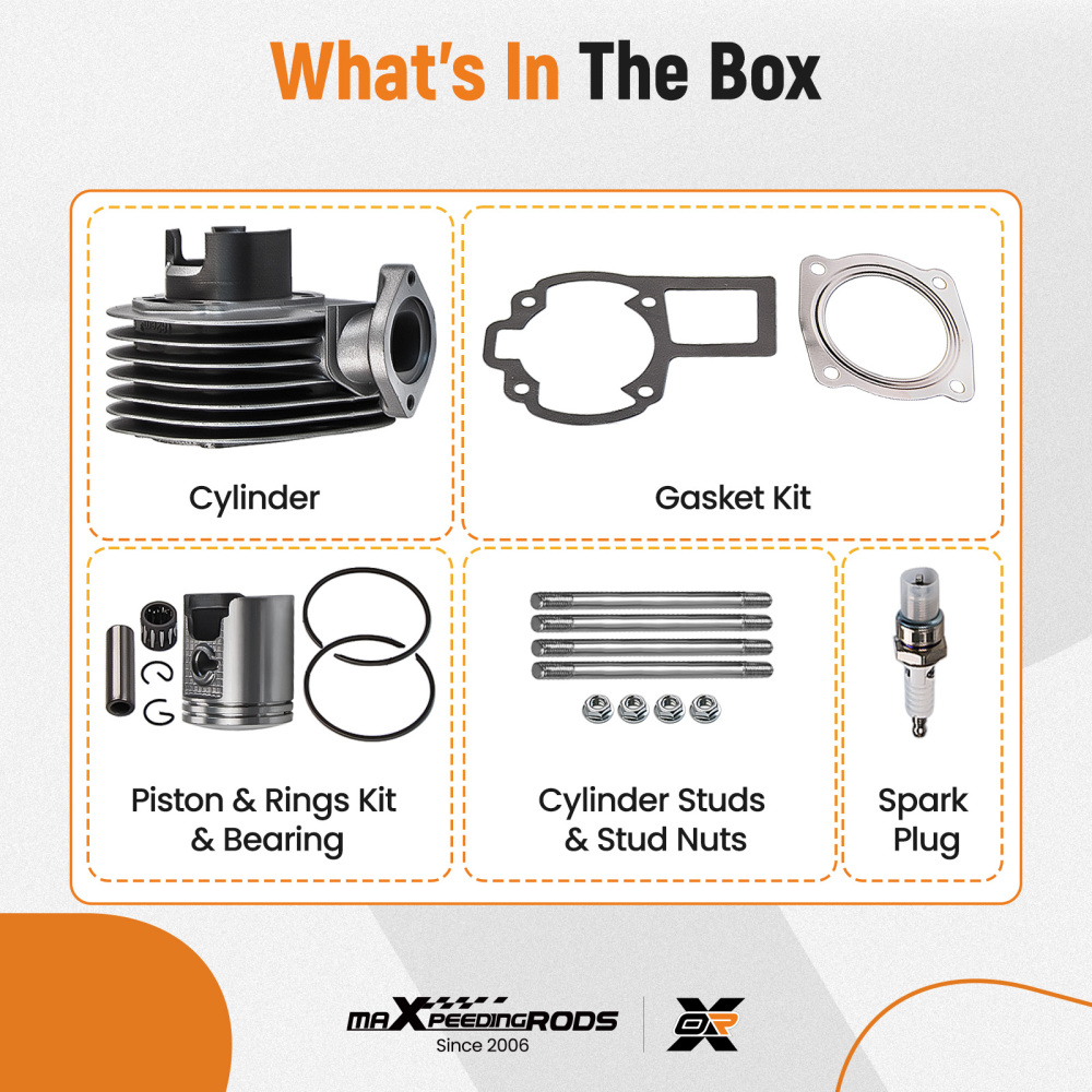 Compatible for SUZUKI LT 80 LT80 Cylinder Pistion Kit Rings Gaskets Pin Top End 87-06 1990