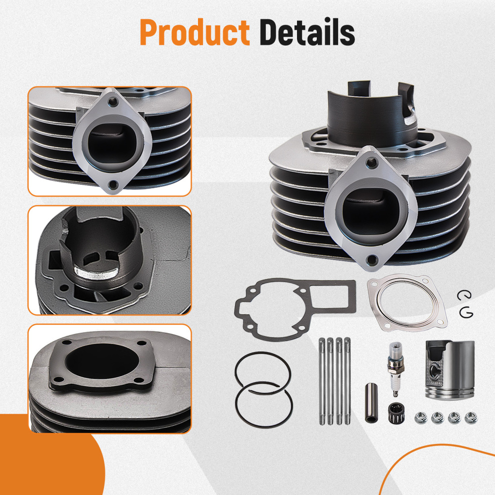 Compatible for Suzuki LT80 And LT80s Models Cylinder Piston Kit Rings Gaskets Pin Set 1987 - 2006