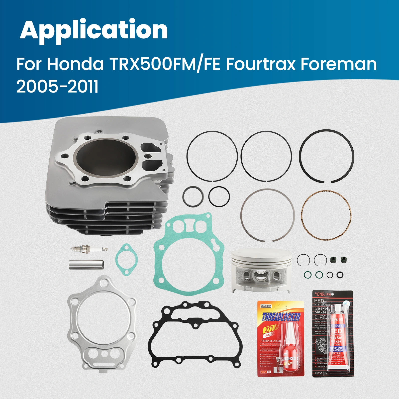 Kit Guarnizioni Testa Per Honda TRX500FA Foreman E Rubicon 500 4x4 2001-2014