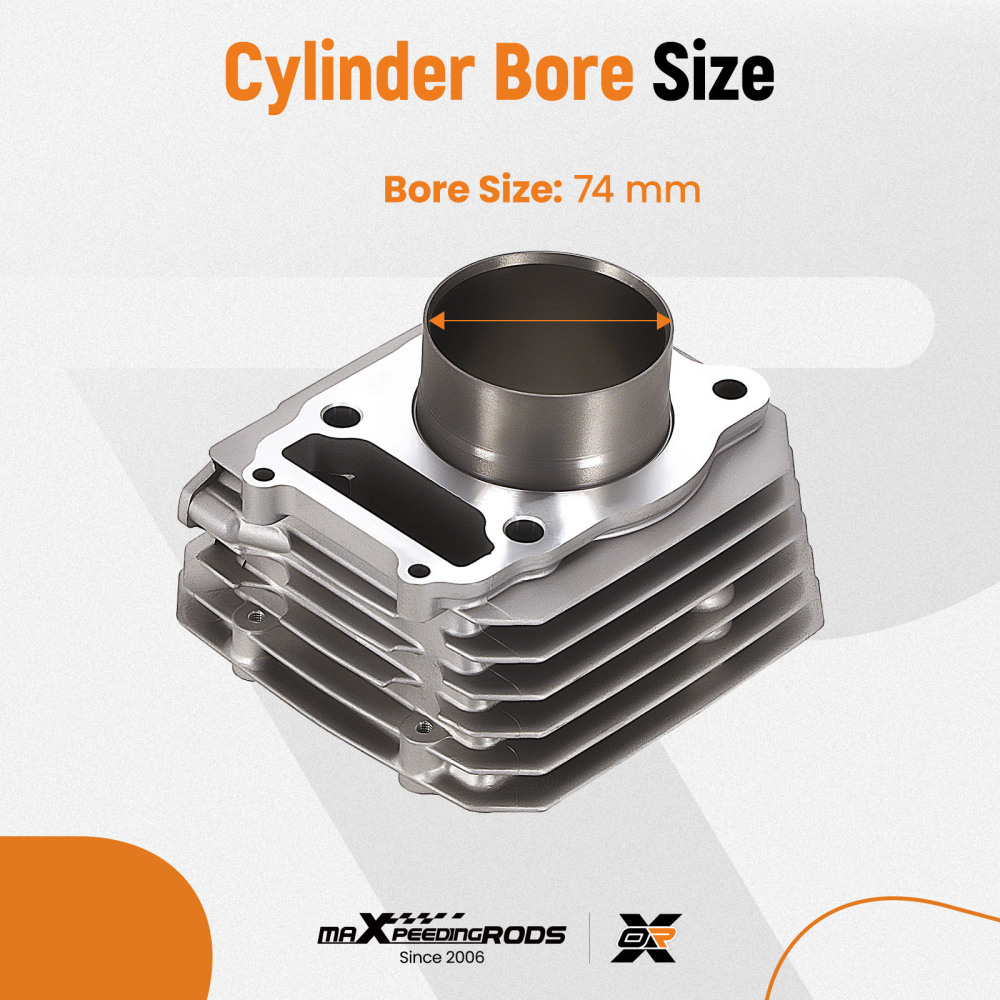 Cylinder Top End Rebuild Kit compatible for Honda 1988-2000 TRX 300 Fourtrax FW 4x4 2x4