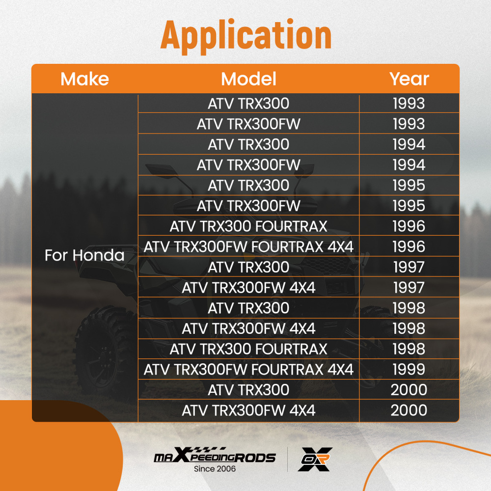 Cylinder Top End Rebuild Kit compatible for Honda 1988-2000 TRX 300 Fourtrax FW 4x4 2x4