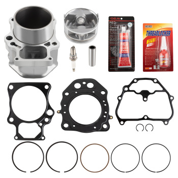 Cylinder Piston Gasket Top End Rebuild Kit compatible for Honda Rancher 420 TRX420 07-18