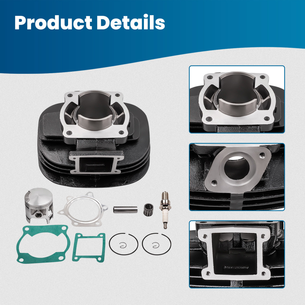 Cylinder Piston Top End Kit compatibile per Yamaha Blaster 200 YFS200 