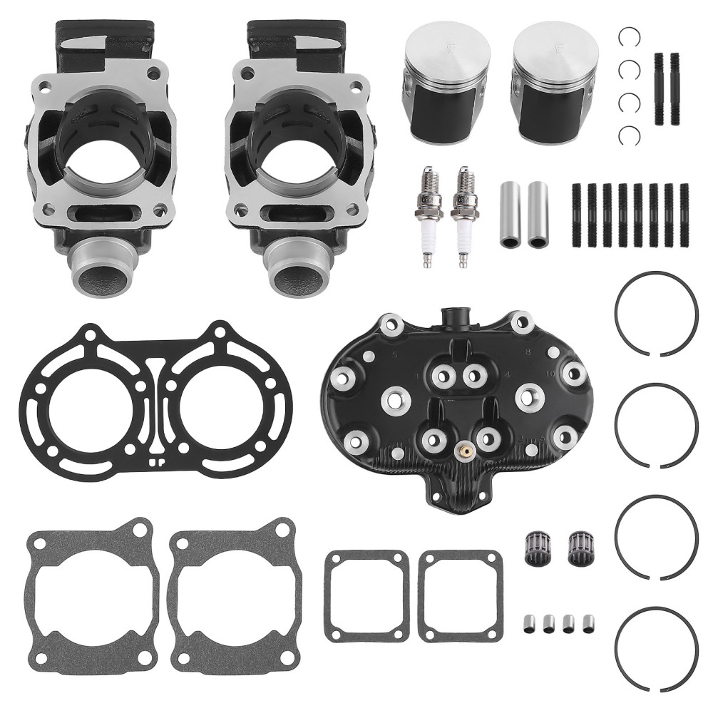 64mm Cylinder Head Pistons Gasket Top End Kit For 1987-2006 compatible for Yamaha Banshee 350
