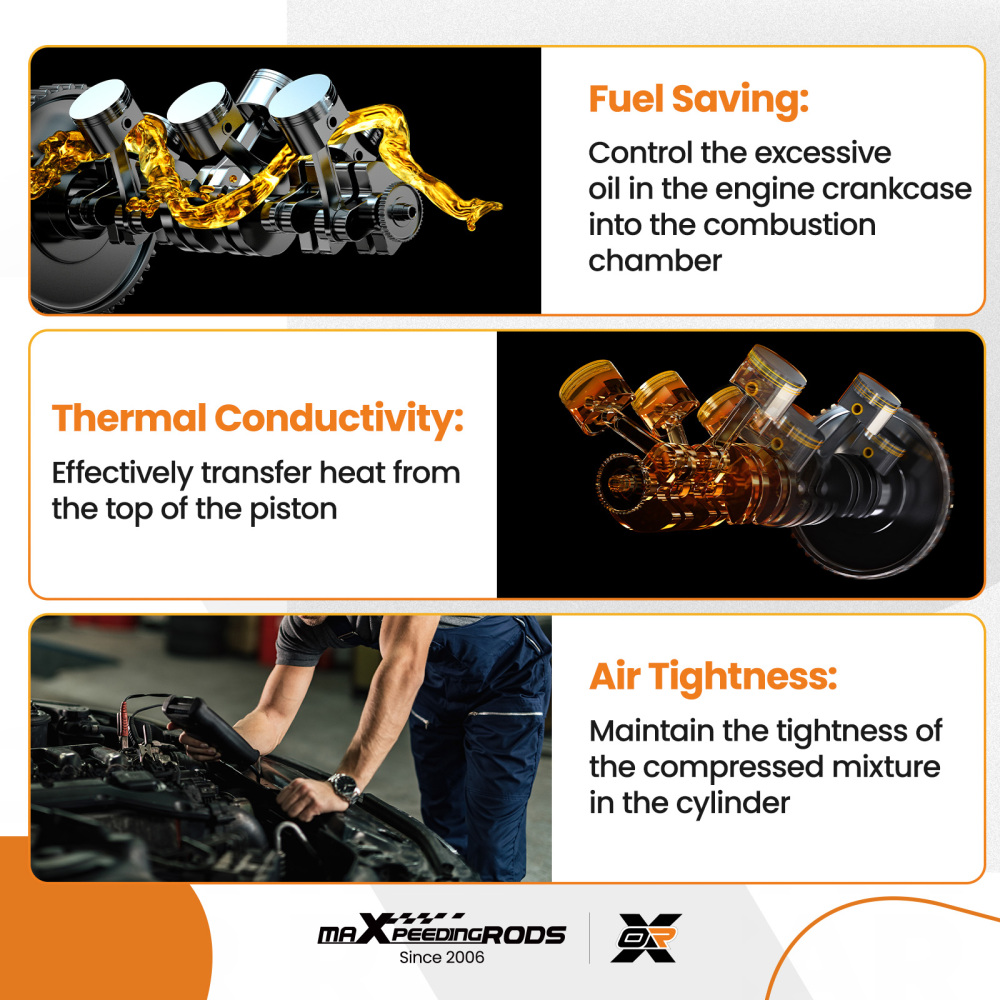 44mm Head Big Bore Cylinder Rebuild Kit compatible for YAMAHA PW50 PY50 PW60 QT60 PEEWEE