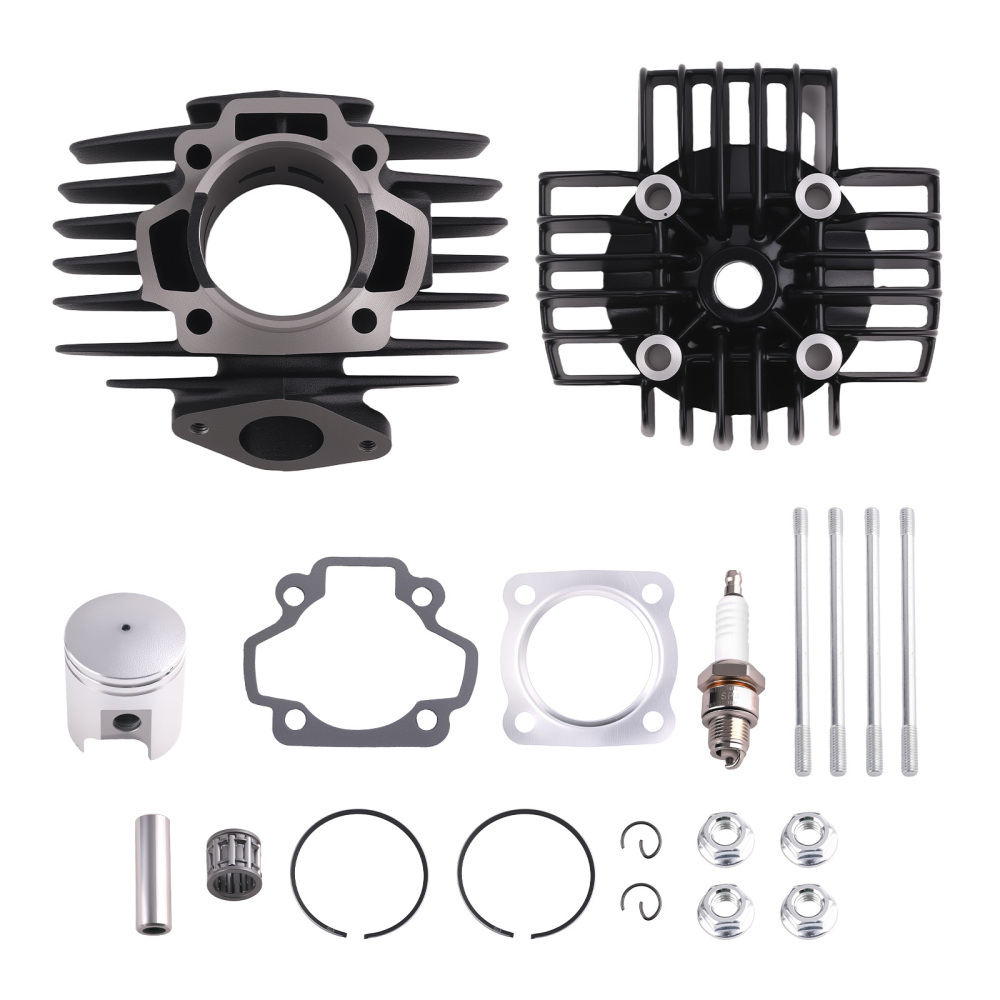 60cc Cylinder Piston Gasket Head Top End Kit compatible pour Yamaha PW50 1981-09 QT50 79-87