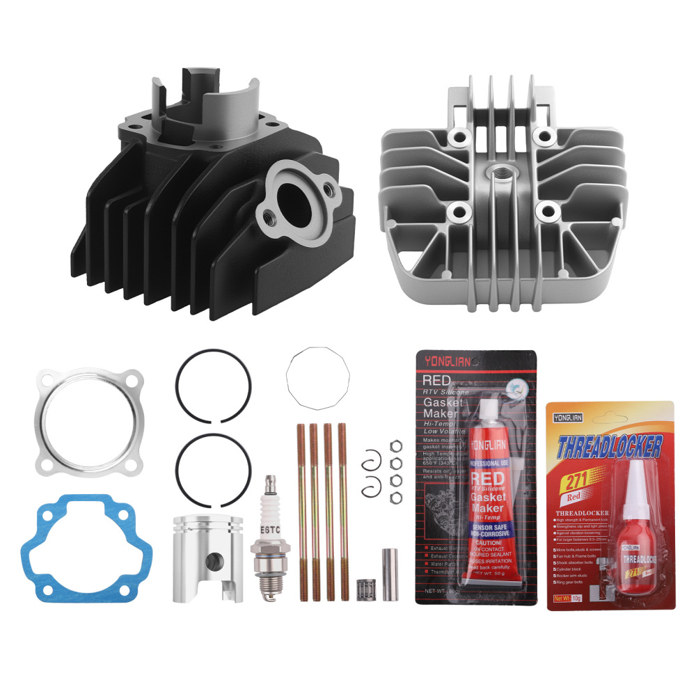 Cylinder Gasket Piston Top End Rebuild Kit compatible for Yamaha PW80 83-2006 80cc
