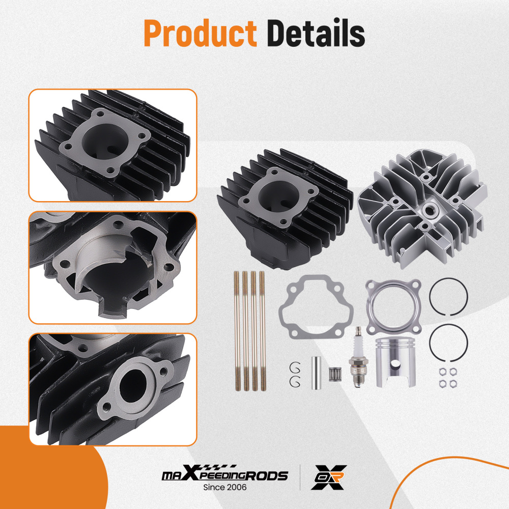 Cylinder Piston Head Gasket Top End Rebuild Kit compatible for Yamaha PW80 1983-2006 New