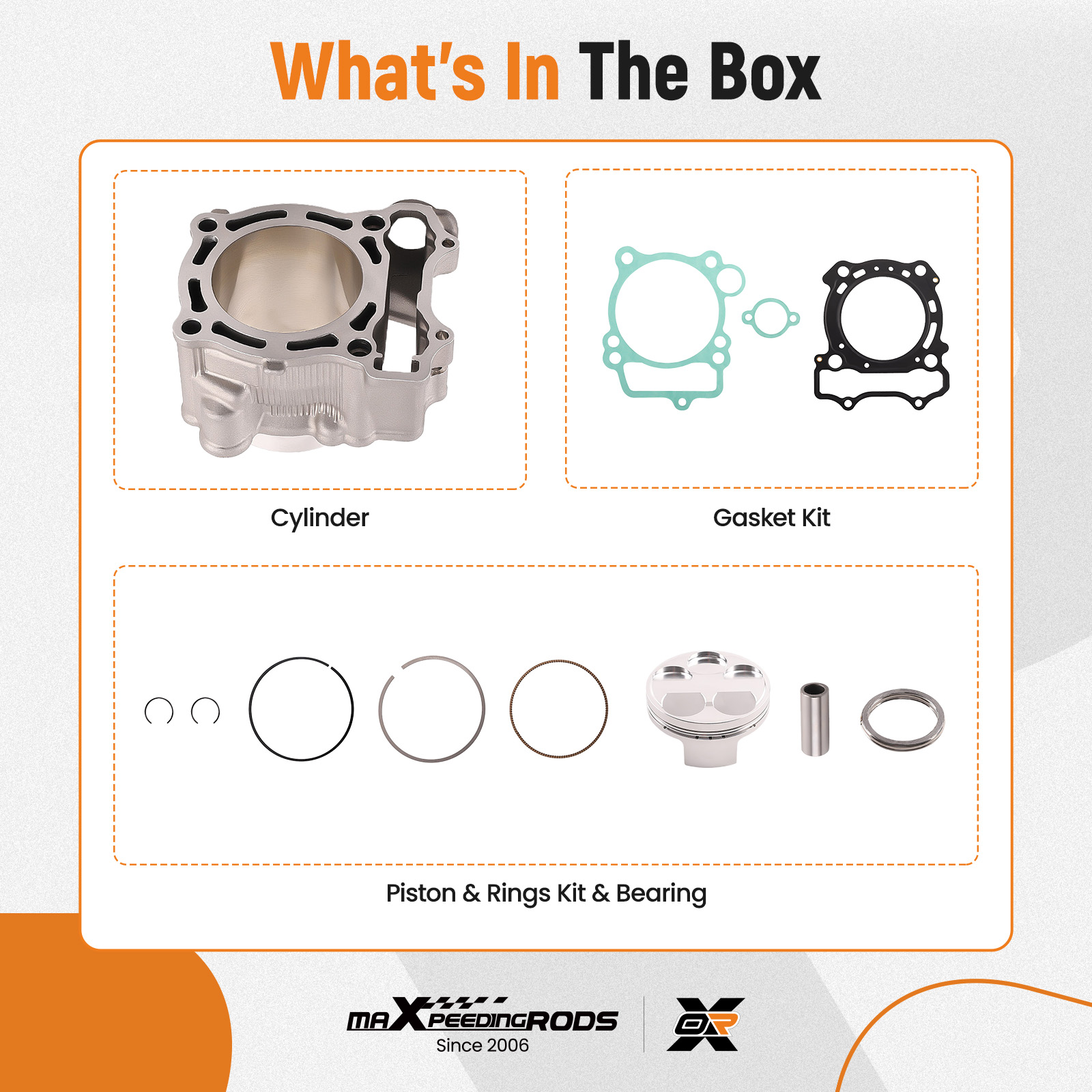 Cylinder Piston Rings Rebuild Kit compatible for Yamaha YZ250F