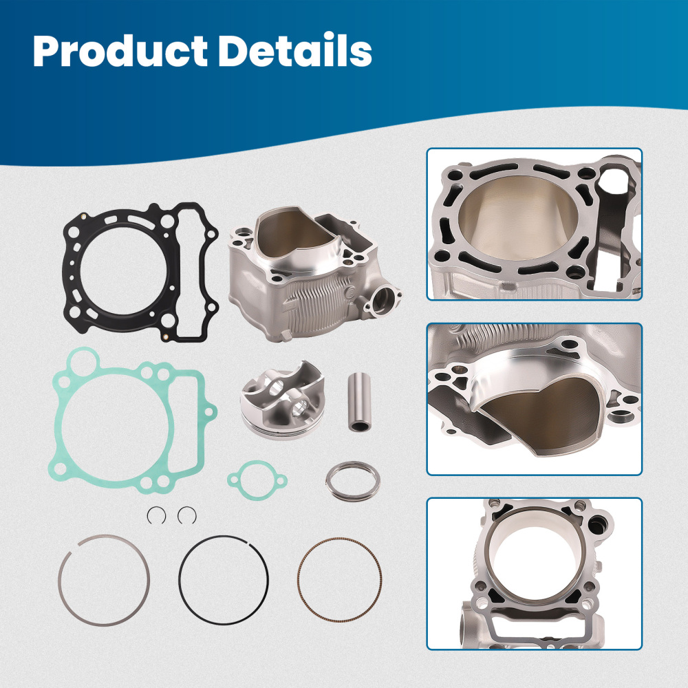 77mm Cylinder Piston Kit compatible for Yamaha WR250F YZ250F 2001-2013 5XC-11311-20-00