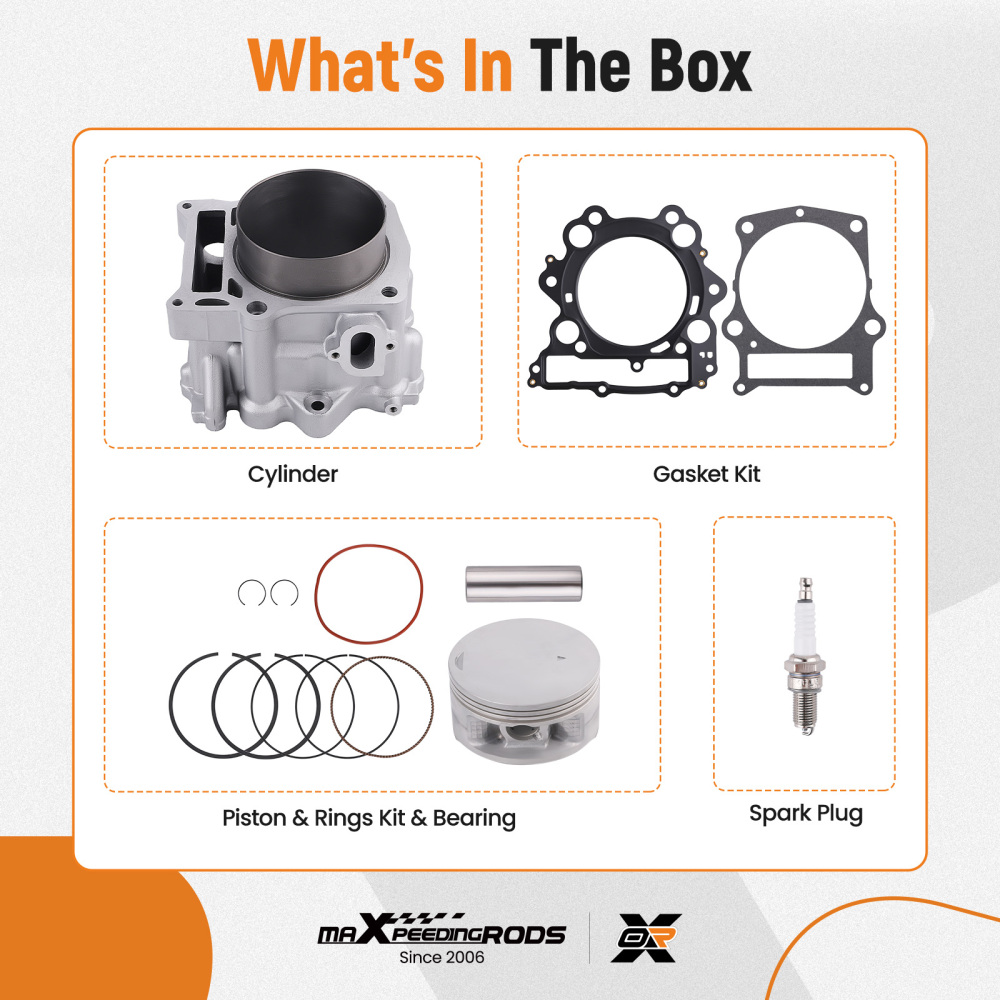 Big Bore Cylinder Piston Gasket Kit compatible for Yamaha Raptor 660R 102.00mm x 84.00mm