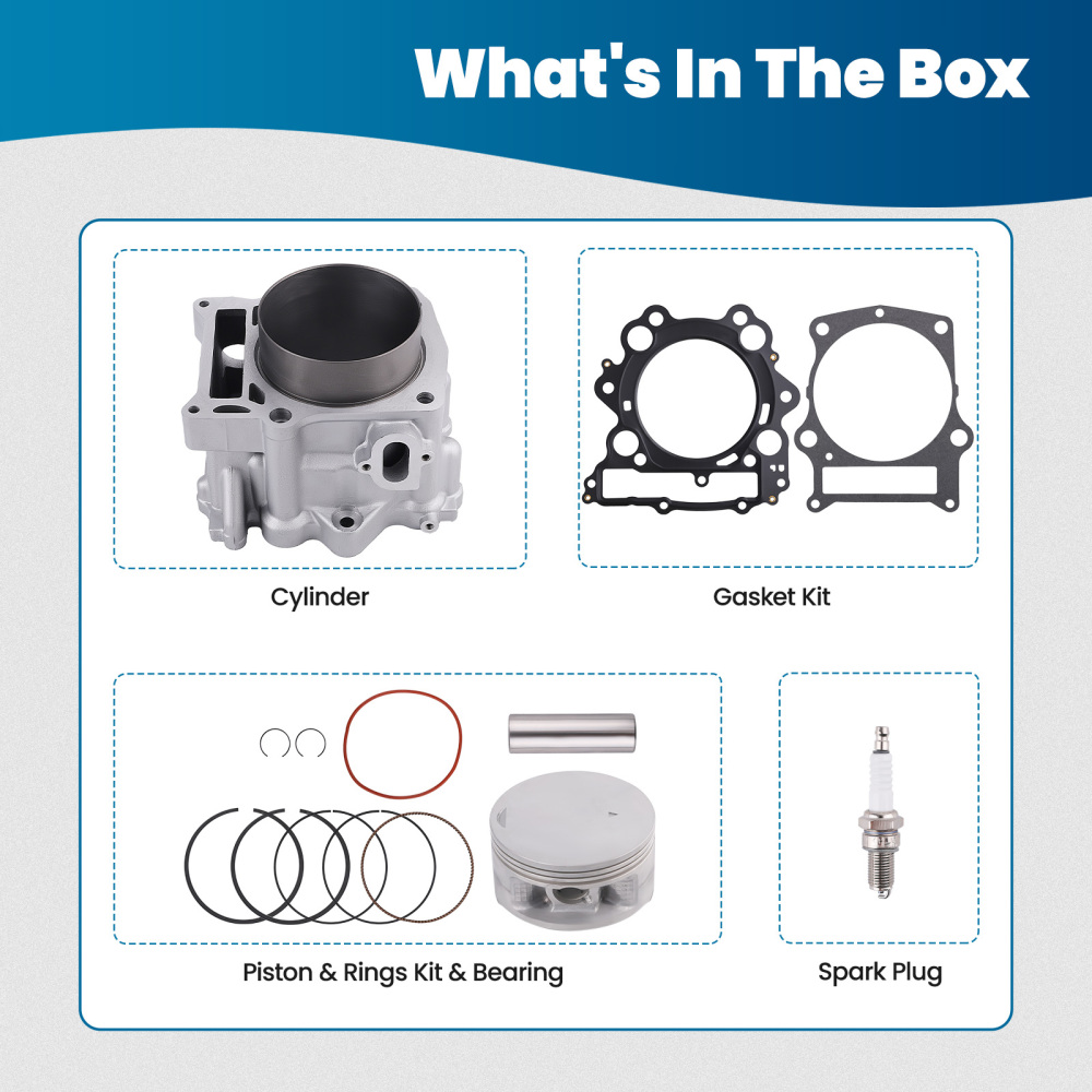 Big Bore Cylinder Piston Gasket Kit compatible for Yamaha Raptor 660R 102.00mm x 84.00mm