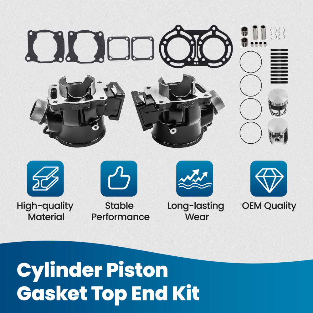 Compatible for Yamaha Banshee 350 YFZ 350 64x54mm 1987- Cylinder Piston Gasket Top End Kit