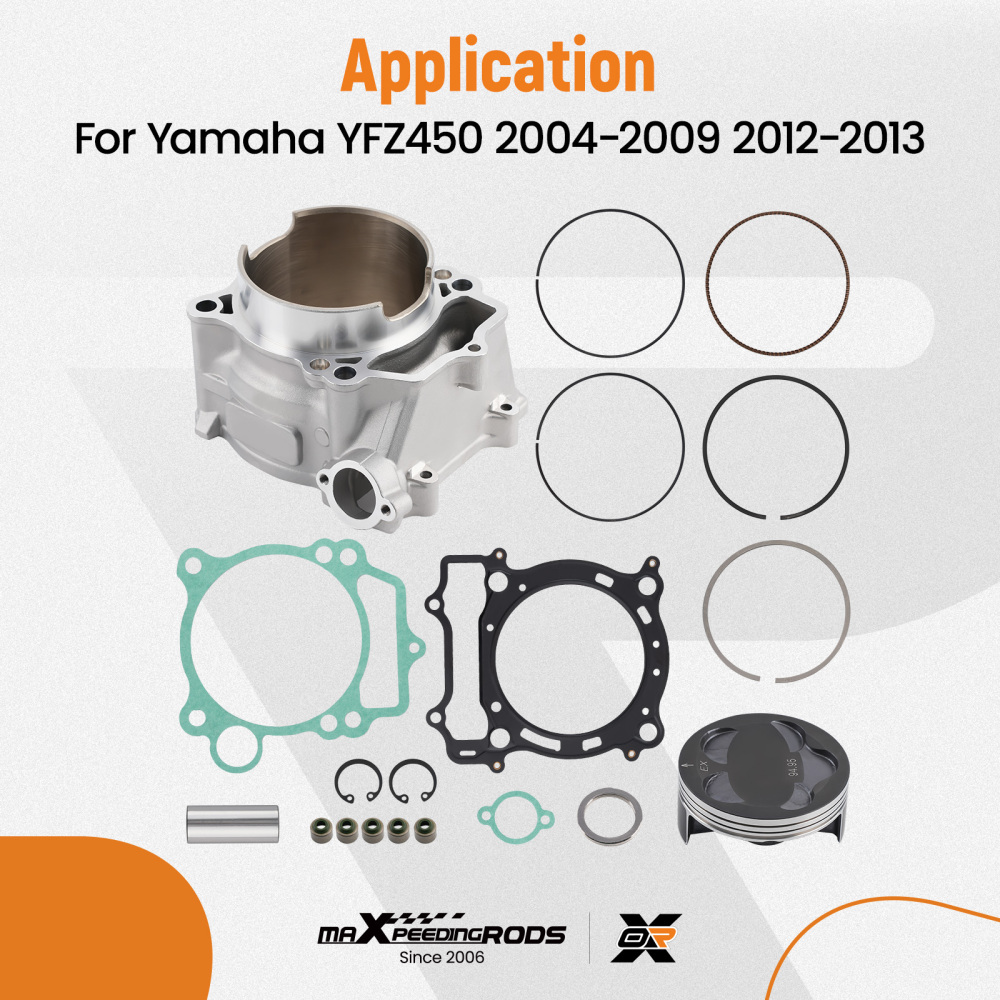 CYLINDER PISTON REBUILD KIT compatible for YAMAHA WR 450F YZ 450F 03-2005 YFZ450 2004-13
