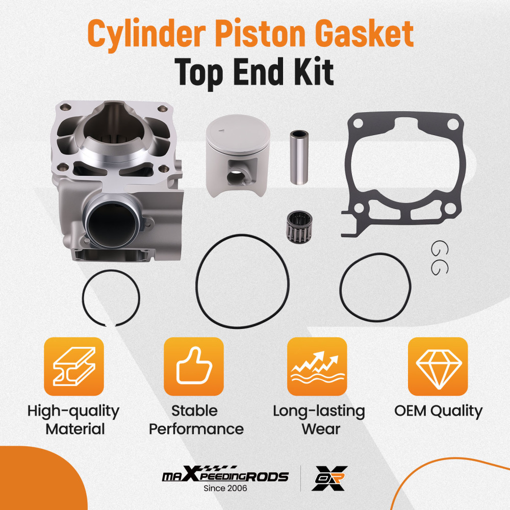 CylinderPiston Kit compatible for Yamaha YZ125 2005-2022 93450-16812-00 1C3-11311-21-00