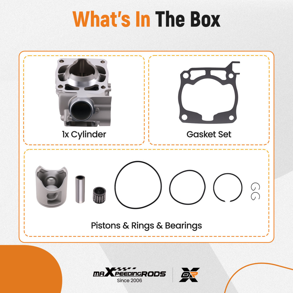 CylinderPiston Kit compatible for Yamaha YZ125 2005-2022 93450-16812-00 1C3-11311-21-00