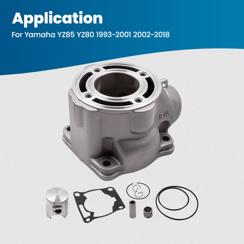 Cylinder Piston Gasket Top End Kit compatible for Yamaha YZ85 02-2018 YZ80 1993 1994 - 2001