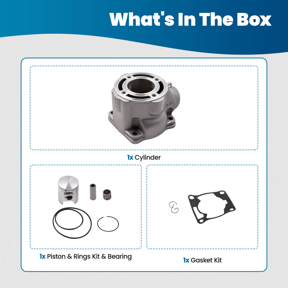 Cylinder Piston Gasket Top End Kit compatible for Yamaha YZ85 02-2018 YZ80 1993 1994 - 2001