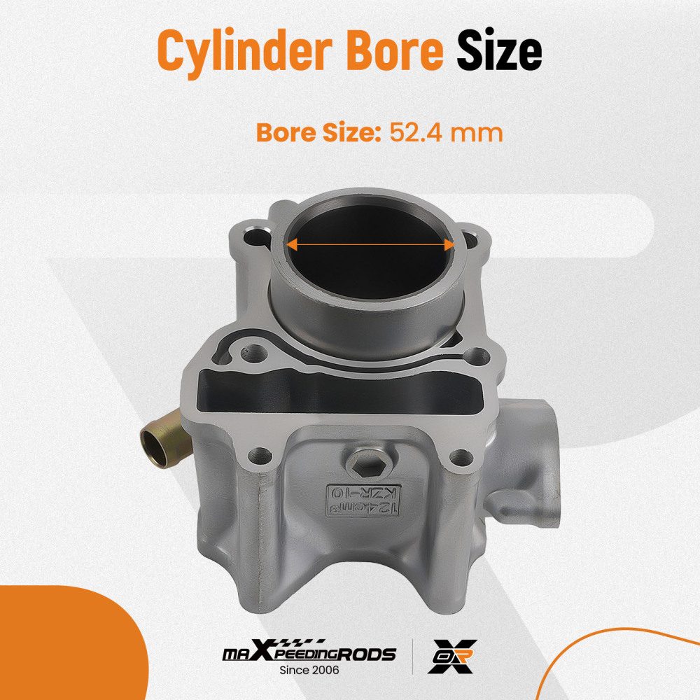 Cylinder Piston Kit compatible for Honda PCX 125 2012-2017 12100-KZR-600 52.4mm Bore