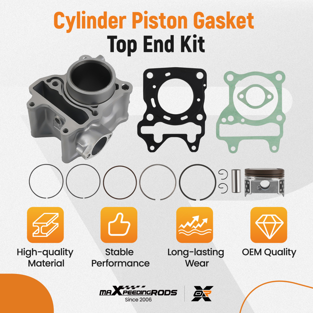 Cylinder Piston Kit compatible for Honda PCX 125 2012-2017 12100-KZR-600 52.4mm Bore