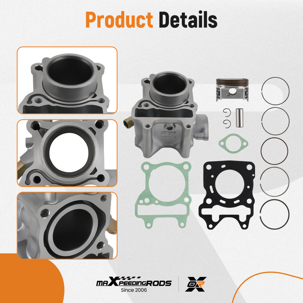 Cylinder Piston Kit compatible for Honda PCX 125 2012-2017 12100-KZR-600 52.4mm Bore