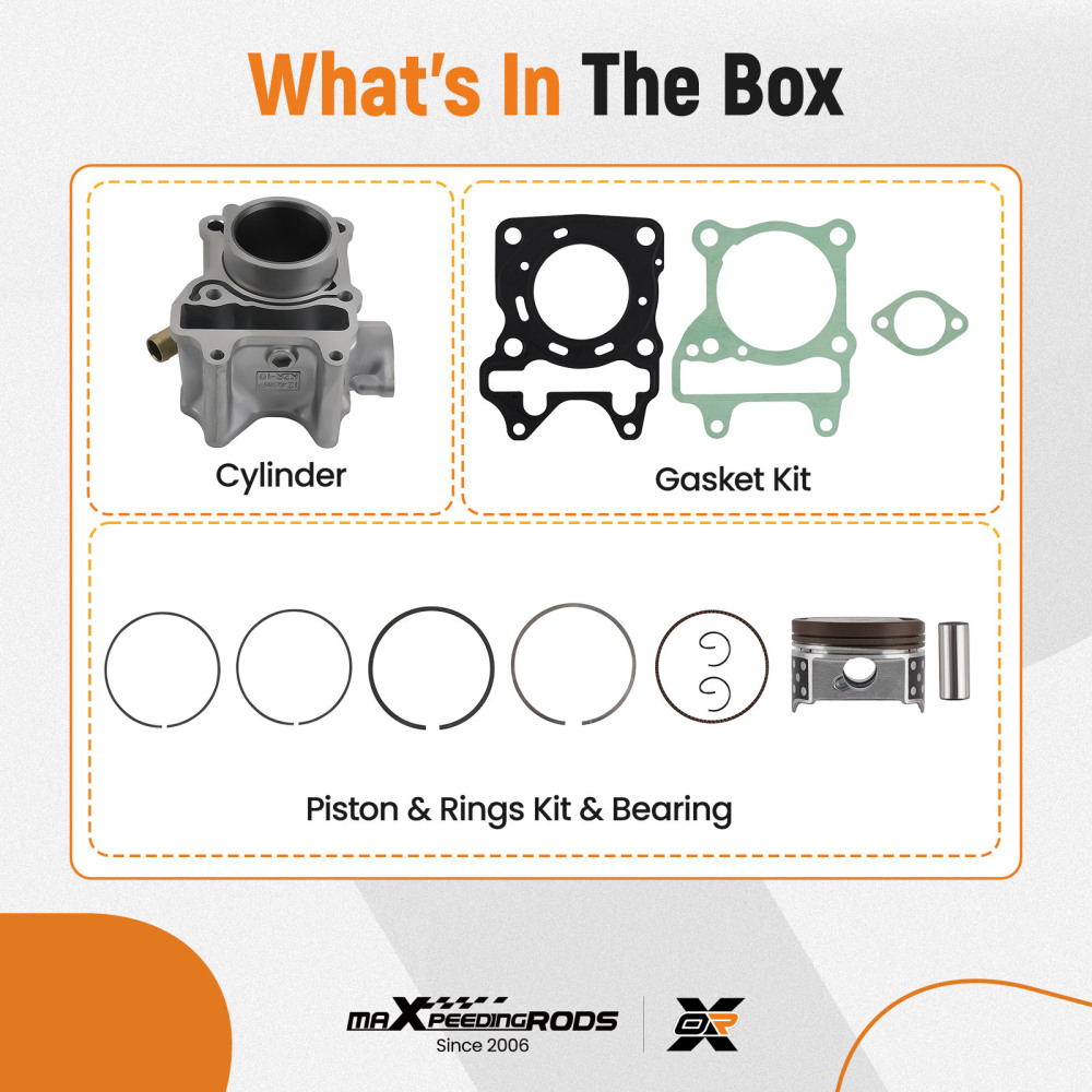 Cylinder Piston Kit compatible for Honda PCX 125 2012-2017 12100-KZR-600 52.4mm Bore
