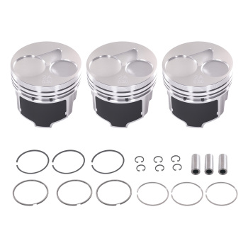 3X 72.5MM D902 Piston KitRings Set +0.5MM/0.02 INCH Oversize compatible for Kubota D902