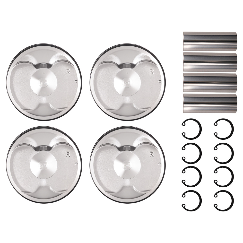 Pistons w/ Rings Set for 99-05 compatible for Subaru Forester Impreza Legacy 2.5L 16v SOHC EJ25
